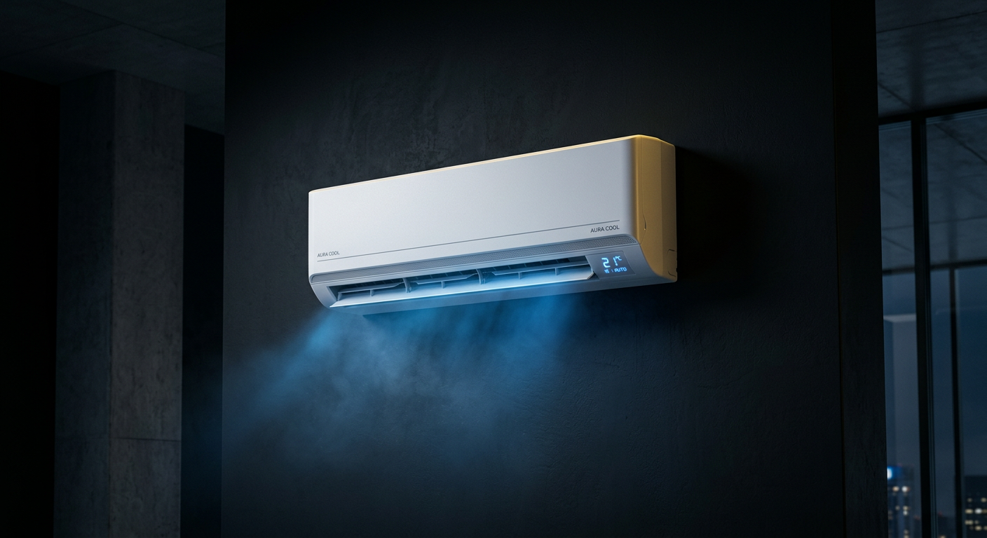 Ar-condicionado split instalado com acabamento profissional em Ribeirão Preto